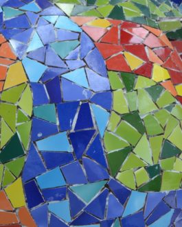 Gisella Cristancho – Trabajo en mosaico según diseño